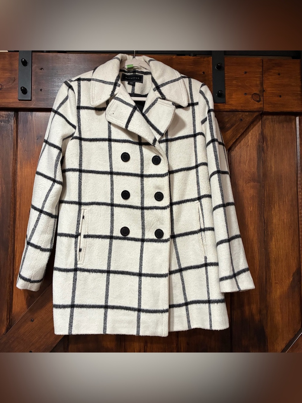 Metaphor plaid peacoat